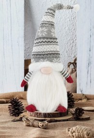 Tutumi Tutumi, vianočný trpaslík 47cm 22623, šedá-červená-biela, CHR-09911