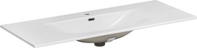 Comad Nábytkové keramické umývadlo SKY 120-8099, 121x46 cm, biela lesklá