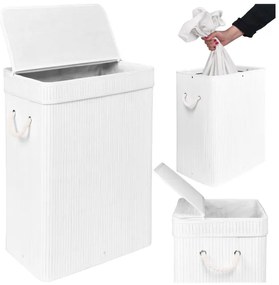 Kôš na bielizeň SOREN biely