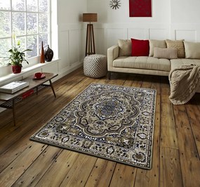 Koberec s orientálnym vzorom Alfa 06 – hnedý odtieň Rozmer: 60x100 cm