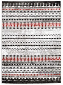 Dekorstudio Moderný koberec MODA SOFT sivo červený 1136 Rozmer koberca: 80x300cm