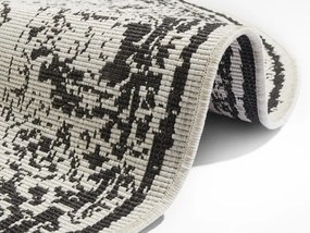 Obojstranný koberec Twin Supreme Borbon čierny / krémový kruh