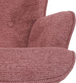 Autronic, AK-373 PINK2, Moderné hojdacie kreslo v elegantnom ružovom prevedení