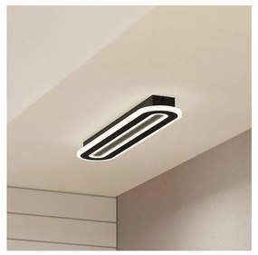 Eglo 901243 - LED Stmievateľné stropné svietidlo MACCHIONI LED/20W/230V čierna + DO