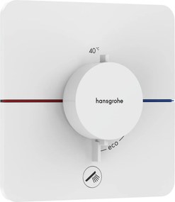 Hansgrohe ShowerSelect Comfort Q, termostat pod omietku pre 1 spotrebič a ďalší výtok, biela matná, HAN-15589700