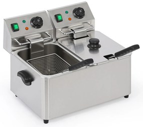 Profesionálna elektrická fritéza 2× 4 l, 2× 2000 W