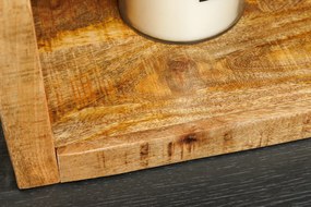 Polica IRON CRAFT 160 × 156 cm Mango Natural