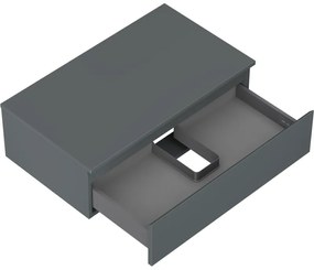 Mexen Orio, kúpeľňová skrinka 80 cm s hornou časťou, 1 zásuvka, grafitová matná, 91A10-08023-1-BFC66