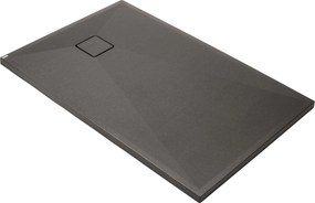 Deante Obdĺžniková sprchová vanička Correo 100x70 cm, granit, antracit metalic - KQR T75B