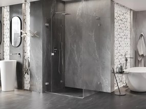 Mexen Lunar-F L, 1-krídlový sprchový kút so skladacími dverami, ľavý, 100 x 80 cm, 8mm číre sklo, chrómový profil, 836L-100-080-01-00-L
