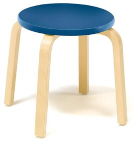 Drevená stolička NEMO, V 350 mm, breza, modrá