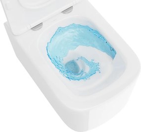 Mexen Vivo, závesná WC misa 555x370x335 mm, Rimless Tornádo, biela lesklá, 3361XX00T