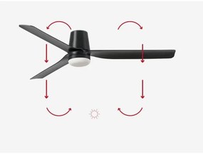 FARO 33830-1TW-LED Stmiev. ventilátor PUNT TUB M LED/18W/230V 3000/4200/6500K +DO