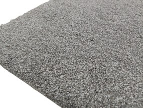 Tapibel, Koberec metráž Supersoft 840 sv. šedý, na mieru, šíře 4m, šedá, ab (mriežka), chodba / predsieň