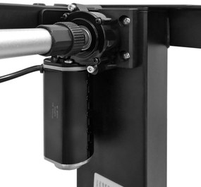 Elektrický PC stolík Motiva 120 (čierna + dub artisan). Akcia -21%. Vlastná spoľahlivá doprava až k Vám domov. 1124892