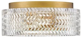 Hinkley HK-ELLE-F-S-HB - Stropné svietidlo 2xE27/60W/230V pr. 30,5 cm zlatá