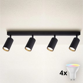 Brilagi - LED RGBW stmievateľné bodové svietidlo SELE MODERN 4xGU10/6,5W/230V Wi-Fi čierne