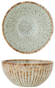 Modrá/béžová servírovacia/na ovocie miska z kameniny 200 ml Fleur – Bloomingville