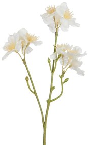 Dekoračné umelá vetvička s krémovými kvetmi Kersenboom - 25 cm