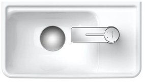DURAVIT D-Neo závesné umývadielko s otvorom vpravo, bez prepadu, 400 x 220 mm, biela, 0739400041