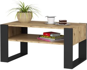 Konferenčný stolík DOMI dub artisan / čierny