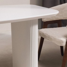 Jedálenský stôl Mesilla 180 cm biely