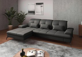 XXXLutz ROHOVÁ SEDAČKA, textil, koža, antracitová Sit & More - Sedačky - 000144011702