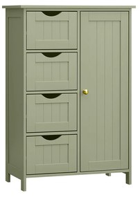 Koupelnová skříňka Vasagle Francesca zelená