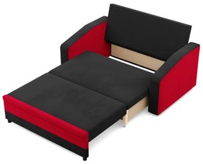 Pohovka ORION čierna / červená