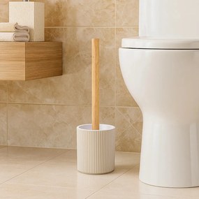 WC kefa Peyton, béžová/s drevenými prvkami