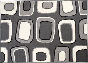 TA Koberec T965A TMAVO SIVÁ LACNÁ PP CRM Rozmer: 220x300 cm