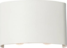 Vonkajšia nástenná lampa biela vrátane LED 4-svetlo IP54 - Silly