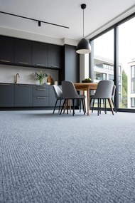 Vopi, Metrážny koberec Alassio modrošedý - neúčtujeme odrezky z role, na mieru, šíře 1,33m,1m,2m,3m,4m,na mieru, neúčtujeme odrezky, modrá, filc, detská izba