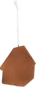 Závesná dekorácia modrá perníková chalúpka Frosted Ginger - 9*1*10 cm