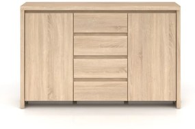 Komoda BRW Kaspian KOM2D4S (Dub sonoma). Akcia -42%. Vlastná spoľahlivá doprava až k Vám domov. 798004