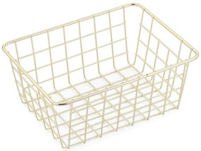 Drôtený kôš filum 24x18x10cm zlatý 8061