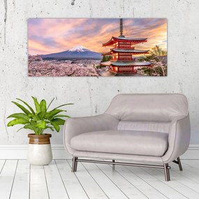 Obraz - Fudži, Japonsko (120x50 cm)