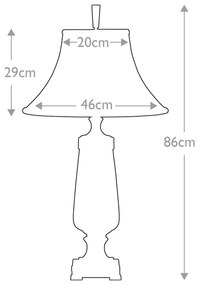 Quoizel QZ-MONTEVERDE - Stolná lampa MONTEVERDE 1xE27/60W/230V