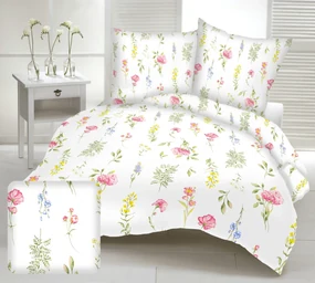 Obliečky krepové Rimini TiaHome - 1x Vankúš 90x70cm, 1x Paplón 140x200cm