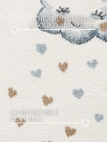 Villeroy & Boch, Detský kusový koberec Villeroy & Boch Boho Kids 106304 Cream Multicolor kruh, 160x160 (priemer) kruh, biela, viacfarebná, detská izba