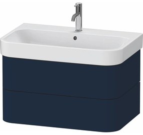 DURAVIT Happy D.2 Plus závesná skrinka pod umývadlo, 2 zásuvky, 775 x 490 x 415 mm, nočná modrá matná lakovaná, HP4387098980000
