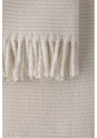 Krémovobiely pléd s podielom bavlny Euromant Zen, 140 x 180 cm