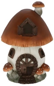 Hríbový domček s LED svetlom 37 cm