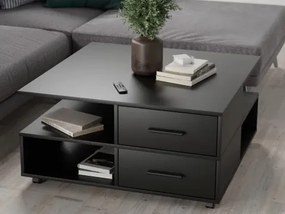 Konferenčný stolík na kolieskach Tomas, čierny%