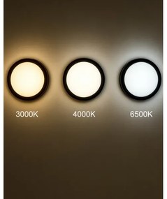 LED Kúpeľ. stropné svietidlo so senzorom ELLÉ LED/24W/230V pr. 26 cm IP54 antr