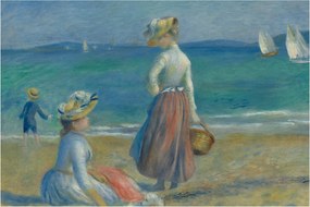 Obraz - Auguste Renoir, Figures on the Beach, reprodukcia (90x60 cm)