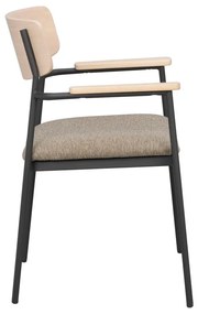 Jedálenská stolička v béžovo-prírodnej farbe v súprave 2 ks Maymont – Rowico