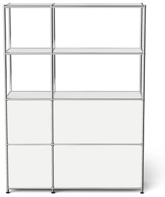 Kovová skrinka »CN3« so 4 výklopnými priečinkami, biela