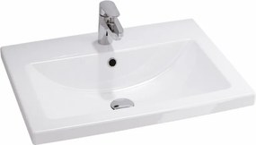 Cersanit Tirso, závesná umývadlová skrinka 594x447x572 mm + keramické umývadlo, béžová matná, S801-541