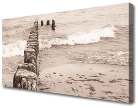 Obraz na plátne More pláž architektúra 125x50 cm